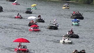 Schwimmwagen Amphibcar OldtimerTreffen in TrabenTrarbach Mosel 2014 [upl. by Thursby636]