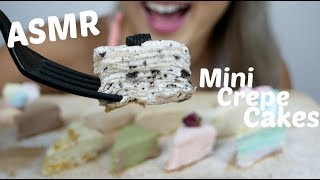 Delicious Mini Crepe Cake  ASMR Relaxing Soft Eating Sounds  NE Lets Eat [upl. by Watters]