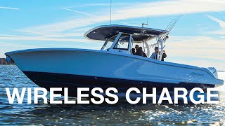 Crevalle Boats 33 CSF with Nick Engels on Scanstrut ROKK Wireless Surface Phone Chargers on board [upl. by Retse]