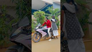 😳Adi pavi unna bike la era sonna🤣lovestatus love couple trending trending funny reels fun [upl. by Oiramej]