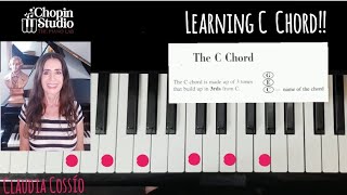 104The C Chord Piano Tutorials Lesson Bk Pg 48 Claudia Cossio pianotutorial [upl. by Haramat512]