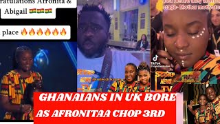 Abigail amp Afronitaa Rbbed  Ghanaians in UK angry over 3RD position at BGT FINALS [upl. by Atrebla]