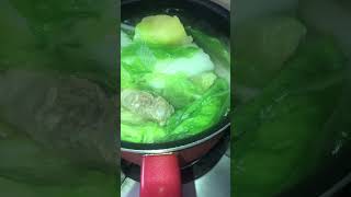 Nilagang pork ribs with potato amp petchay abbyskitchenvlog food asmr cooking shorts viralvideo [upl. by Brannon]