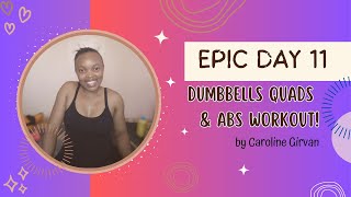 Caroline Girvans Epic Day 11 QUADS and ABS Workout Challenge [upl. by Johnstone779]