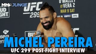 Michel Pereira Grateful to Finally Get Dance Entrance Approved  UFC 299 [upl. by Lynette]