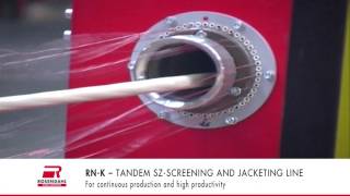 Rosendahl RN K Tandem SZ Screening and jacketing line [upl. by Spike]