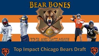 Bear Bones Top Impact Chicago Bear Draft [upl. by Aniroz]