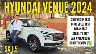 Hyundai Venue 2024 Drive Review ✅ Better Than Maruti Brezza TATA Nexon amp XUV300 [upl. by Nagey]