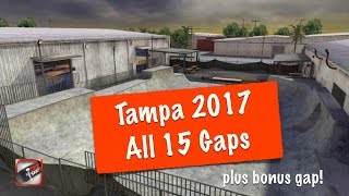 2017 Tampa  All 15 Gaps  True Skate [upl. by Gahan]