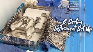 CSection Sterile Instrument Set Up [upl. by Rehposirhc]