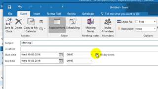 How to send a meeting request in Outlook [upl. by Nennerb122]