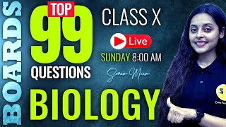 Top 99 Question of Biology Class 10th Science Boards Question with Sonam Maam Science and Fun [upl. by Shirley]