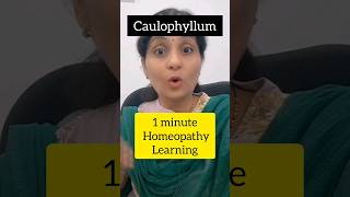 1min learningbhms bhmsstudents bhmsexams caulophyllum homeopathy keynotes homeopathicmedicine [upl. by Cos]