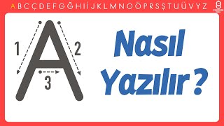 Büyük A Harfi Nasıl Yazılır A harfini öğreniyorum  Yeni Müfredat Okuma Yazma Öğretimi [upl. by Rma755]