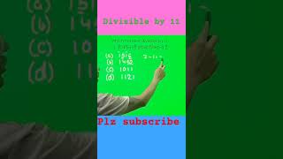 divisible by 11  divisibility rule 11 maths ssc division mts mathstricks [upl. by Cardwell]