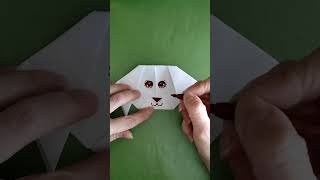 Kutyás mondóka cuki kutya papírból How to make cute dog Origami dog [upl. by Animrelliug]