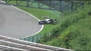 24h of Spa 2024 Fanatec GT World by AWS Prologue test days  Highlights Crashes Actions [upl. by Ehcropal]