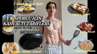 PROTEİNLİ SPORCU KAHVALTISI TARİFLERİ  Yüksek Proteinli 5 Ucuz ve Kolay Kahvaltılık Fit Tarifler [upl. by Victorine]