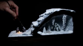 I Made a quottiny wampaquot Cave Miniature Diorama  Star Wars [upl. by Shaughnessy877]