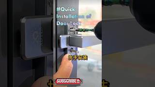 Quick Installation of Door Lock Good tools and machinery can simplify Tasks [upl. by Llerdnam98]