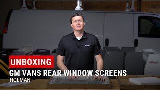 Unboxing Holman Rear Window Screens for GMC Savana amp Chevy Express [upl. by Menzies]