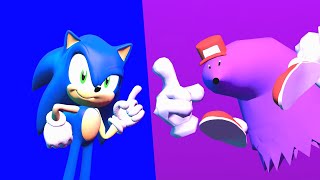 Sonic and Snick compilation LYON SPD Garrys mod animation [upl. by Leind]