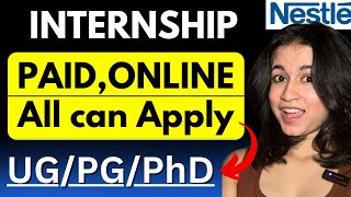 PAID Online Internship  All UGPGPhD students can apply🔥  Nesternship 2024 [upl. by Littell]