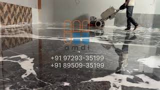 Crystal Clear Gloss On Italian Marble Done By AMDI Contact Us For Polishing Works 91 9729335199 [upl. by Aicenev]