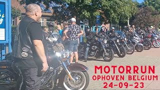 MOTORCYCLE RUN in Ophoven Belgium  September 24 2023 part 2 [upl. by Katie]