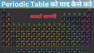 periodic table को कैसे याद करे  आवर्त सारणी  periodic table explained periodictable आवर्तसारणी [upl. by Phionna]