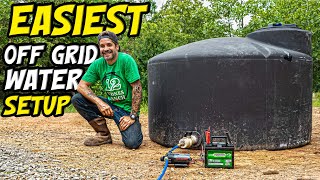 Easiest OFF GRID Water Setup for TINY HOUSE or SHED TO HOUSE  FAILED Until I got it RIGHT [upl. by Rehttam901]