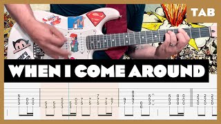 Green Day  When I Come Around  Guitar Tab  Lesson  Cover  Tutorial [upl. by Brechtel987]