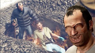 Trevor and Michael have returned to North Yankton！In traffic at a speed of 9999999  GTA5 [upl. by Nerrol]