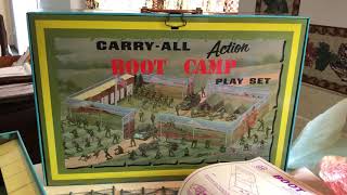 Marx No 4645 Boot Camp CarryAll Playset [upl. by Ennairam577]