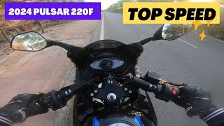 2024 Bajaj pulsar 220F Top Speed Test [upl. by Drofniw]