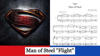 Man of Steel  Flight  Hans Zimmer piano solo [upl. by Sontag]