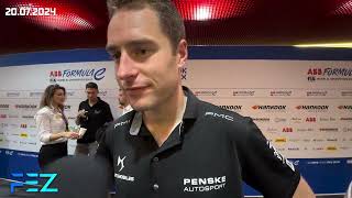 Stoffel Vandoorne London EPrix Saturday interview [upl. by Ardene]