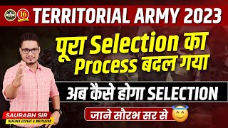 Territorial Army Exam 2023  Territorial Army Selection Process  TA Army New Update 2023  MKC [upl. by Ahsekin]