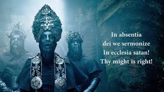 Behemoth  Ecclesia Diabolica Catholica LYRICS  LYRIC VIDEO [upl. by Adner]