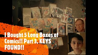 I Bought 5 Long Boxes of Comics Part 3 KEYS FOUND [upl. by Meehyrb]