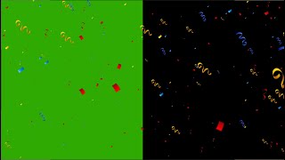 Confetti Green Screen  Confetti  Green Screen Effect 4K Video [upl. by Airdnaz]