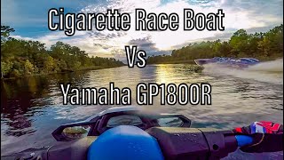 Rematch I raced 2000 HP Race Boat in my 2019 Yamaha GP1800R Riva Racing Stage 1 Jet Ski [upl. by Eadmund]