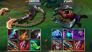 AMBESSA vs KSANTE FULL BUILD FIGHTS amp Best Moments [upl. by Afaw612]