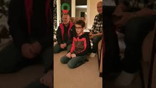 Boy who survived cancer gets surprise puppy for Christmas [upl. by Enohs371]