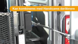 Handicare  HandiLift™ Kørestolslift med HandiRDO™ bagdørsåbner  HandiHDO™ [upl. by Eeclehc]