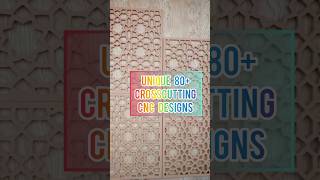 80 Unique Crosscutting CNC Designs shorts short design wood [upl. by Mirilla]