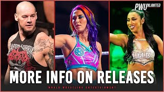 More Info On Baron Corbin Tegan Nox amp Indi Hartwell Being Released By WWE [upl. by Novar799]