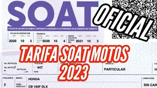 🚨Precios SOAT Motos 2023  OJO con la Cilindrada REAL de tu Moto [upl. by Ahsienahs]