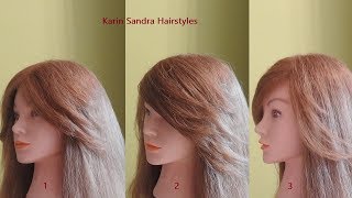 How to cut side swept Bangs at home  Side Bangs haircut step by step  Bangs haircut [upl. by Mindi173]