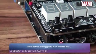 Altera MAX10 FPGA MAXimator  unboxing of starter board [upl. by Jasmin]